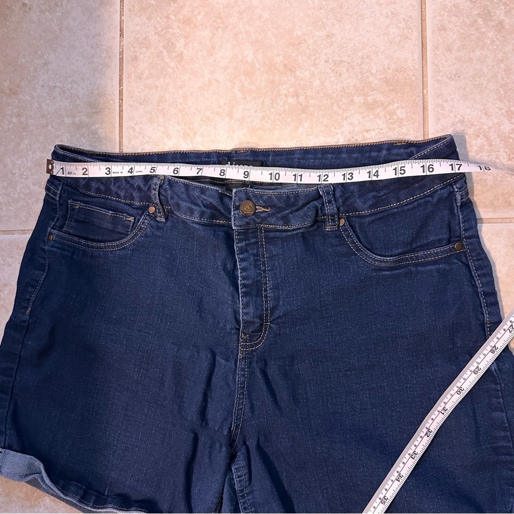 Pack of three women’s Dark Blue Women's Jean Shorts 2 Cloth & needle 1 Djeans 16 - Picture 11 of 16